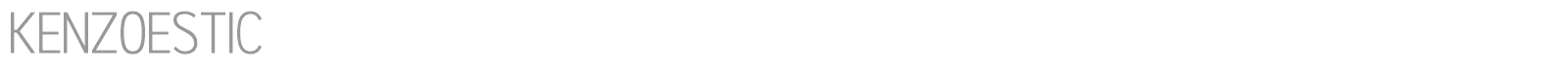 Kenzoestic font preview